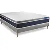 Image de Ensemble Actimemo Confort Matelas Mémoire De Forme 120x190 Cm Maxi Épaisseur 7zones De Confort + Sommier Kit Gris