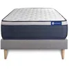Image de Ensemble Matelas Sommier 120x200 cm - Sommier Gris (en kit) - Actimemo Max