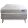 Image de Ensemble Matelas Sommier 120x200 cm - Sommier Gris (en kit) - Actimemo Touch