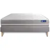 Image de Ensemble Matelas Mémoire De Forme Actimemo Touch 120x190 3zones De Confort + Sommier Kit Gris