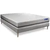 Image de Ensemble Matelas 120x200 Actimemo Soft 3zones De Confort + Sommier Kit Gris