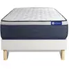 Image de Ensemble Matelas Ressorts Ensachés+mémoire De Forme Actiflex Max 80x190 Cm Maxi Épaisseur 7zones Confort + Sommier