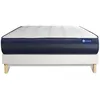 Image de Ensemble Matelas Actiflex Tech 120x200 Mémoire De Forme Maxi Épaisseur 5zones De Confort + Sommier Kit Blanc