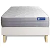 Image de Ensemble Matelas Sommier 80x200 cm - Sommier Blanc (en kit) - Actiflex Dream