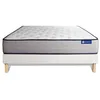 Image de Ensemble Matelas Sommier 120x190 cm - Sommier Blanc (en kit) - Actiflex Form