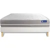 Image de Ensemble Matelas Ressorts Ensachés Actiflex Touch 120x190 3zones De Confort + Sommier Kit Blanc
