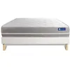 Image de Ensemble Matelas Sommier 120x190 cm - Sommier Blanc (en kit) - Actiflex Touch