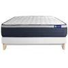 Image de Ensemble Matelas Sommier 120x190 cm - Sommier Blanc (en kit) - Actilatex Max