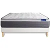 Image de Ensemble Matelas Sommier 120x190 cm - Sommier Blanc (en kit) - Actilatex Plus