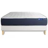 Image de Ensemble Matelas Sommier 120x200 cm - Sommier Blanc (en kit) - Actilatex Sleep