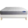 Image de Ensemble Matelas Sommier 120x200 cm - Sommier Blanc (en kit) - Actilatex Dream