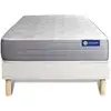Image de Ensemble Matelas Actilatex Dream Latex Et Mémoire De Forme 80x190 Cm 5zones De Confort + Sommier Kit Blanc