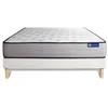 Image de Ensemble Matelas Sommier 120x190 cm - Sommier Blanc (en kit) - Actilatex Form
