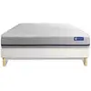 Image de Ensemble Matelas 120x190 Actilatex Soft 3zones De Confort + Sommier Kit Blanc