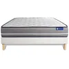 Image de Ensemble Matelas Sommier 120x200 cm - Sommier Blanc (en kit) - Actilatex Pur