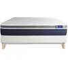 Image de Ensemble Matelas Sommier 120x190 cm - Sommier Blanc (en kit) - Actimemo Confort