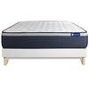 Image de Ensemble Matelas Sommier 120x200 cm - Sommier Blanc (en kit) - Actimemo Max