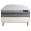Image de Ensemble Matelas Sommier 80x200 cm - Sommier Blanc (en kit) - Actimemo Relax