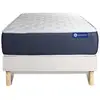 Image de Ensemble Matelas Mémoire De Forme Actimemo Sleep 80x200 5zones De Confort + Sommier Kit Blanc