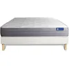 Image de Ensemble Matelas Actimemo Dream Mémoire De Forme 120x200 Cm 5zones De Confort + Sommier Kit Blanc
