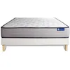 Image de Ensemble Matelas Mémoire De Forme Actimemo Form 120x200 Cm 5zones De Confort + Sommier Kit Blanc