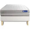 Image de Ensemble Matelas Mémoire De Forme Actimemo Touch 80x200 3zones De Confort + Sommier Kit Blanc