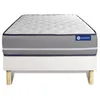 Image de Ensemble Matelas Sommier 80x190 cm - Sommier Blanc (en kit) - Actimemo Pur