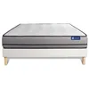 Image de Ensemble Matelas Sommier 120x200 cm - Sommier Blanc (en kit) - Actimemo Night