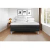 Image de Pack lit complet - Matelas 180x200 cm + Sommier tapissier à lattes (en kit) + 2 oreillers + Couette - Vital Form Noir