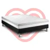 Image de Ensemble Matelas 200x200 Cm Mousse Sommier Noir