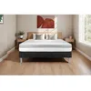 Image de Ensemble Matelas Sommier 140x190 cm - Sommier Noir (en kit) - Vital Relax Noir
