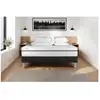 Image de Pack matelas mousse polyuréthane à mémoire de forme avec sommier sommier tapissier en kit 140x190 + couettes et 2 oreillers Souplesse et maintien