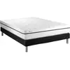 Image de Ensemble matelas mousse polyuréthane à mémoire de forme avec sommier 140x190 Souplesse et maintien