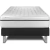 Image de Ensemble matelas mousse polyuréthane à mémoire de forme avec sommier 90x190 Souplesse et maintien