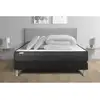 Image de Pack matelas mousse polyuréthane à mémoire de forme avec sommier sommier tapissier en kit 180x200 + couettes et 2 oreillers VITALPOWER