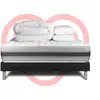 Image de Pack Prêt À Dormir 200x200 Cm Ressorts Ensachés Et Mémoire De Forme Sommier Noir