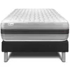 Image de Ensemble Matelas Sommier 90x200 cm - Sommier Noir (déjà monté) - Vitalspring Recover Noir