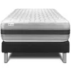 Image de Ensemble Matelas Sommier 90x190 cm - Sommier Noir (déjà monté) - Vitalspring Recover Noir