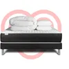 Image de Pack Prêt À Dormir 180x200 Cm Ressorts Ensachés Sommier Noir