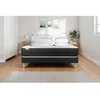 Image de Pack lit complet 140x190 cm - Matelas + Sommier Noir (en kit) + 2 oreillers + Couette - Vitalspring Noir
