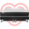 Image de Ensemble Matelas 160x200 Cm Ressorts Ensachés Sommier Noir