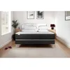 Image de Pack lit complet 180x200 cm - Matelas + Sommier Noir (en kit) + 2 oreillers + Couette - Vitalmemo One Noir