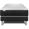 Image de Ensemble Matelas Sommier 90x200 cm - Sommier Noir (en kit) - Vitalmemo One Noir