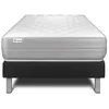 Image de Ensemble Matelas Sommier 90x200 cm - Sommier Noir (déjà monté) - Vitalmemo Noir