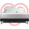 Image de Pack Prêt À Dormir 200x200 Cm Mousse Polyuréthane À Mémoire De Forme Sommier Noir