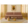 Image de Canapé droit convertible 3 places - tissu tweed - rouge Canapé modulable & convertible