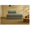 Image de Canapé droit convertible et modulable 2 places - tissu tweed - vert Canapé modulable & convertible