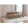 Image de Canapé droit convertible 3 places - velours côtelé xl - marron Canapé modulable & convertible