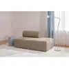 Image de Canapé droit convertible et modulable 2 places - velours côtelé xl - marron Canapé modulable & convertible