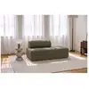 Image de Canapé droit convertible et modulable 2 places - velours côtelé xl - vert Canapé modulable & convertible